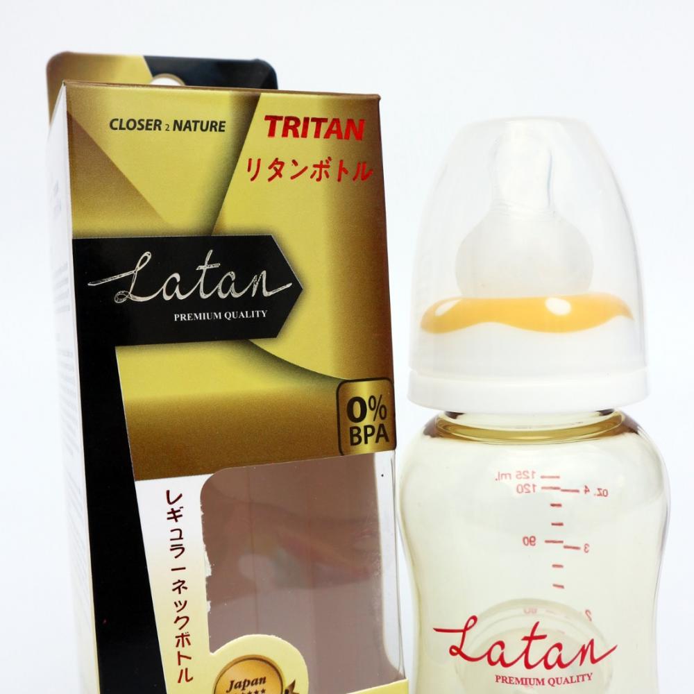 Bình Sữa Tritan màu PPSU Cổ Thường 125 ml
